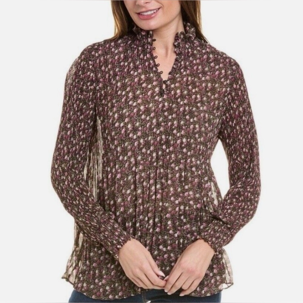 Cabi Knife Pleat Blouse